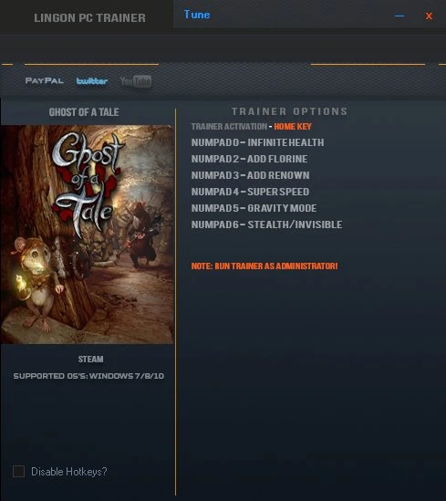 Ghost of a Tale: Трейнер/Trainer (+6) [6.39] {LinGon}