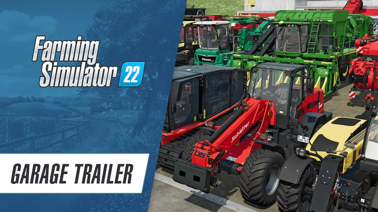 В новом трейлере Farming Simulator 22 был показан гараж и техника
