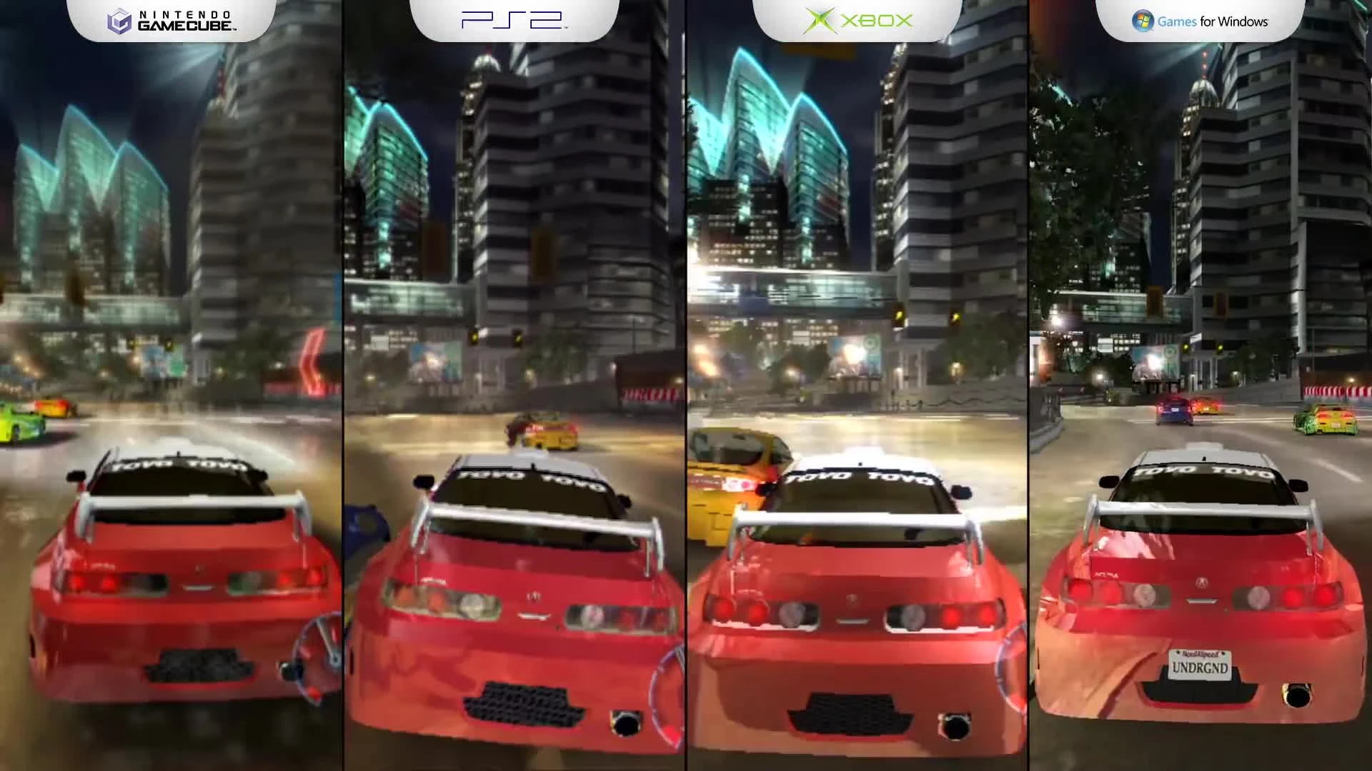 NFS: Underground - Сравнение графики