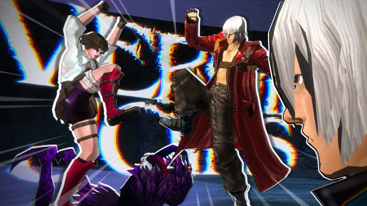 Вергилий присоединяется к Леди и Данте для избиения Джестера