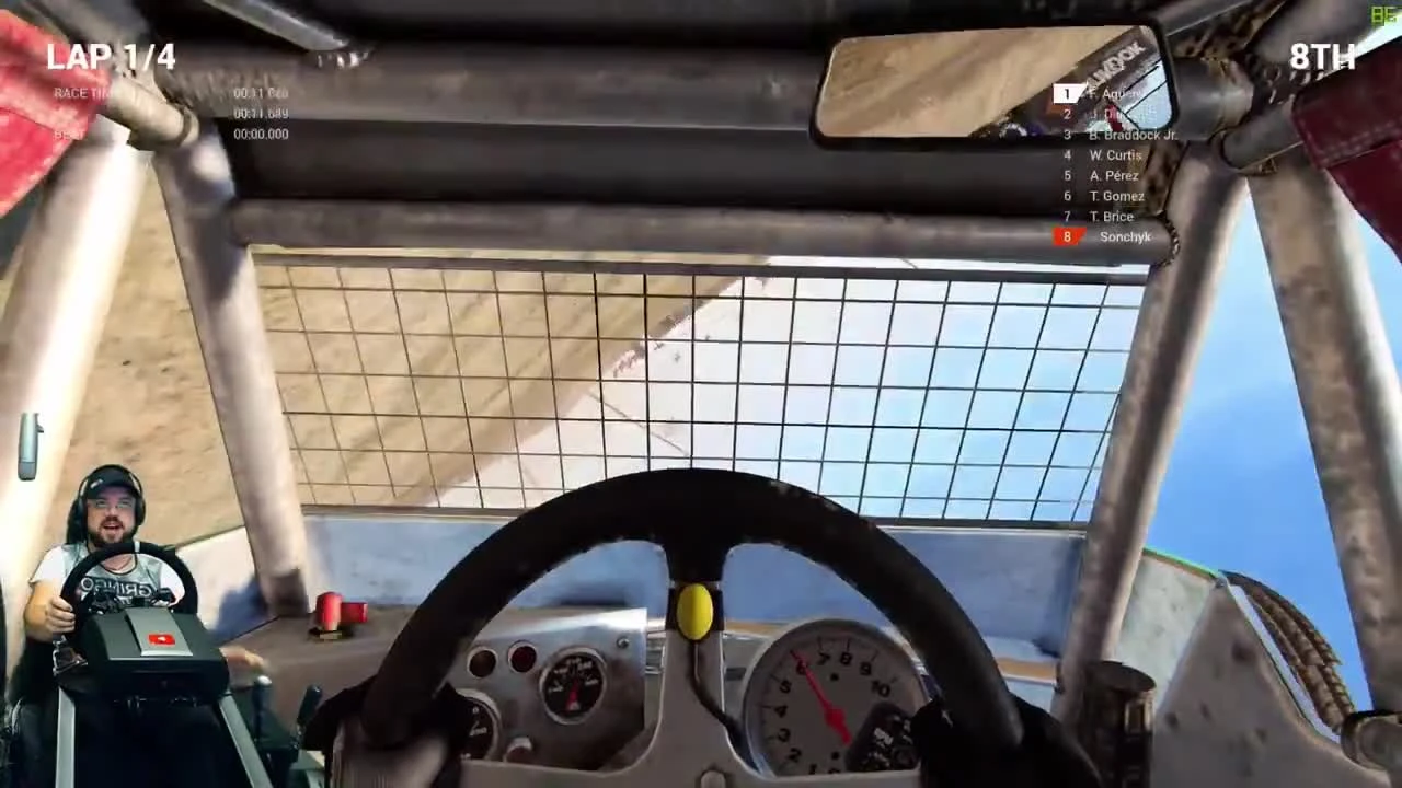 На "самом стабильном" в мире багги (ахтунг! - феноменально-адская бомбёжка) DIRT4