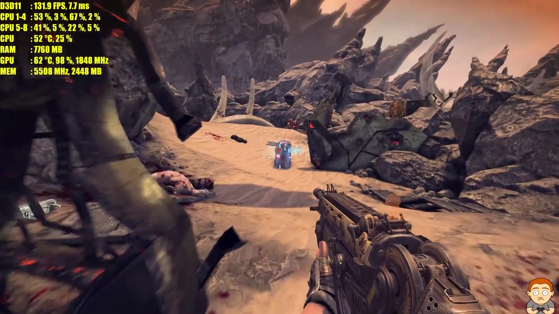 Bulletstorm Full Clip Edition GTX 1080 TI 4K Maxed Out. Частота кадров/Тест производительности