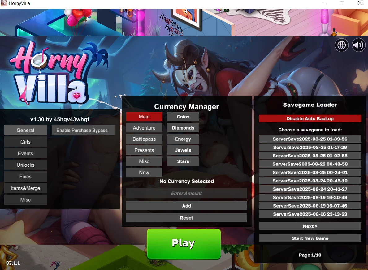 Horny Villa "Чит-Лаунчер +32" [1.48] {45hgv43whgf}