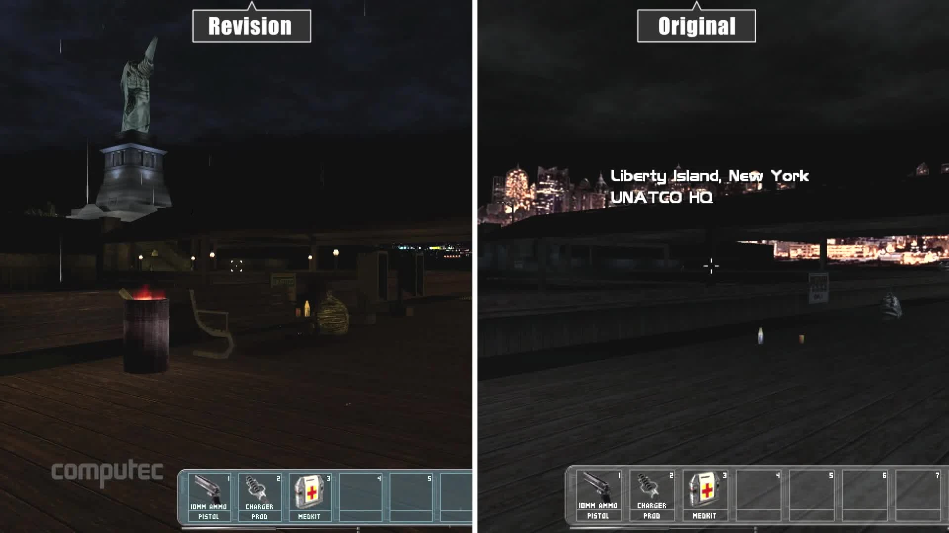 Deus Ex "Сравнение Revision Mod с оригиналом"