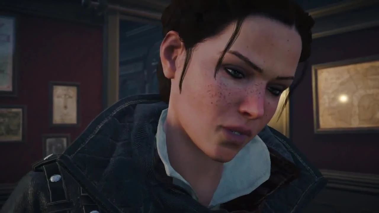 Assassin's Creed: Syndicate "Баг - Человек-невидимка сосется с Иви Фрай (Кат-Сцена)"