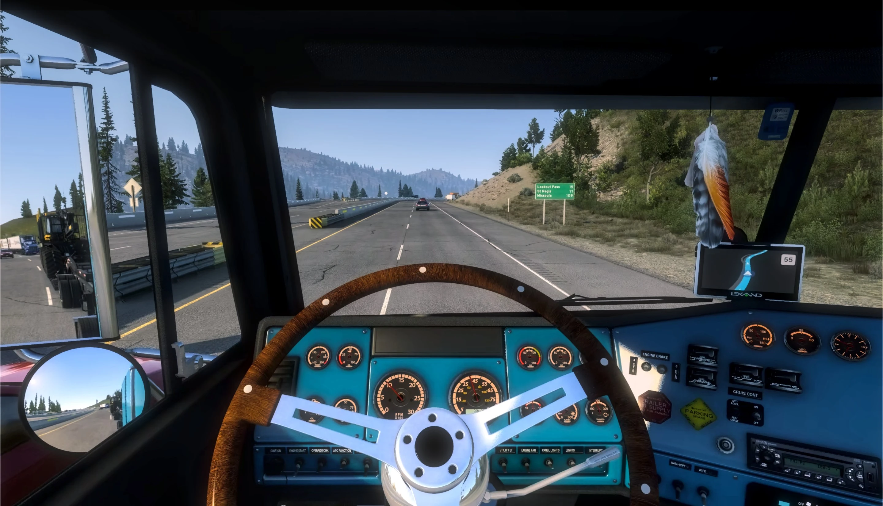 American Truck Simulator "Новый руль для грузовиков" [v1.46]