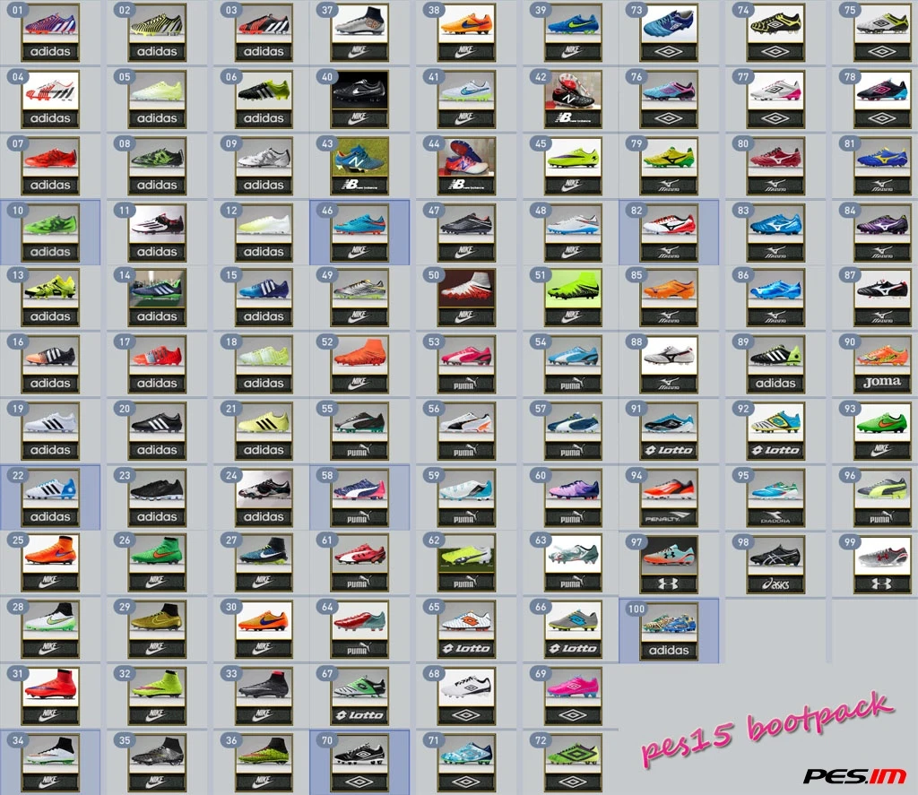 PES 2015 "Сборник Бутс - BootPack"