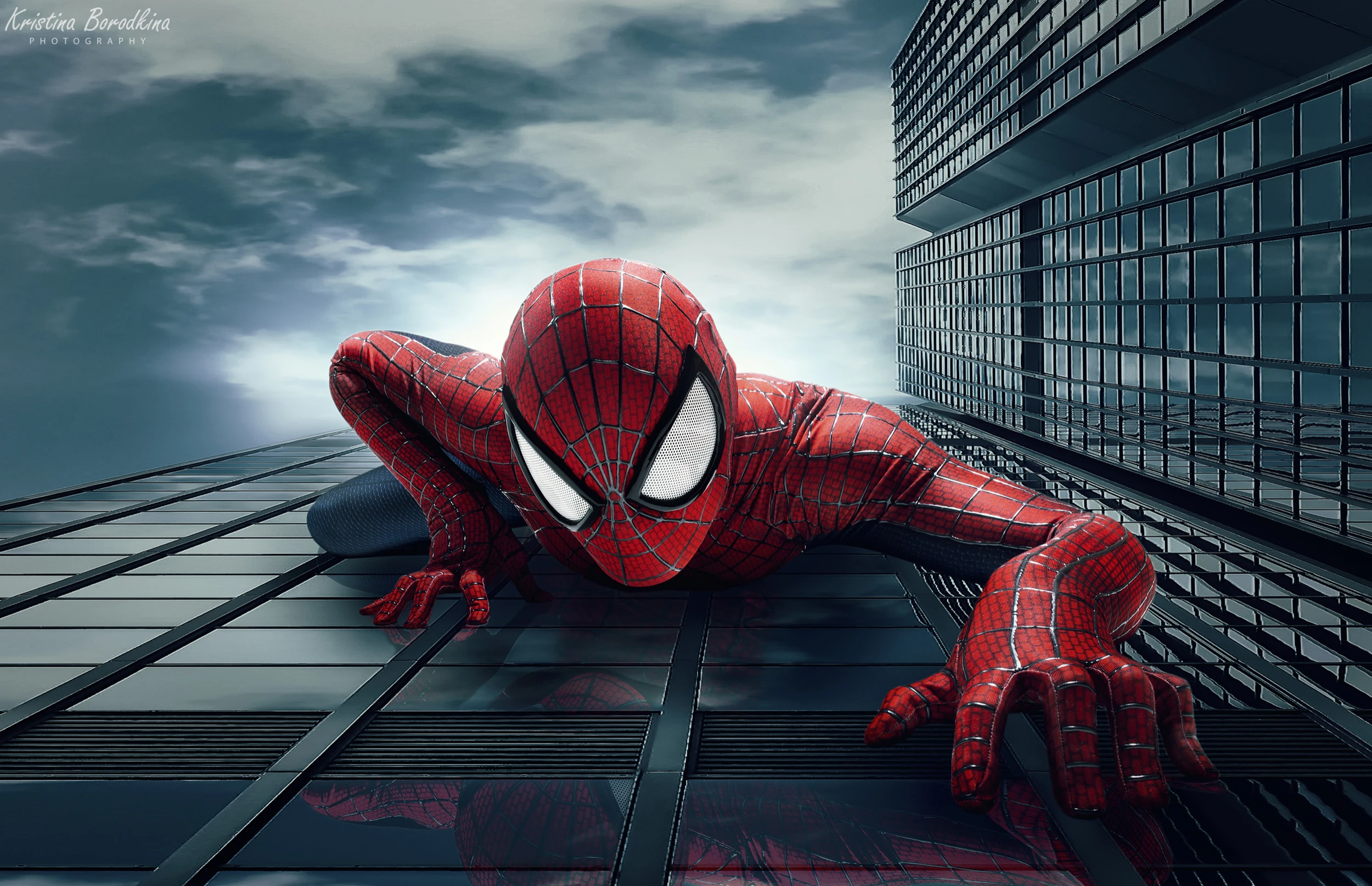 Косплей на Человека-Паука из The Amazing Spider-Man 2