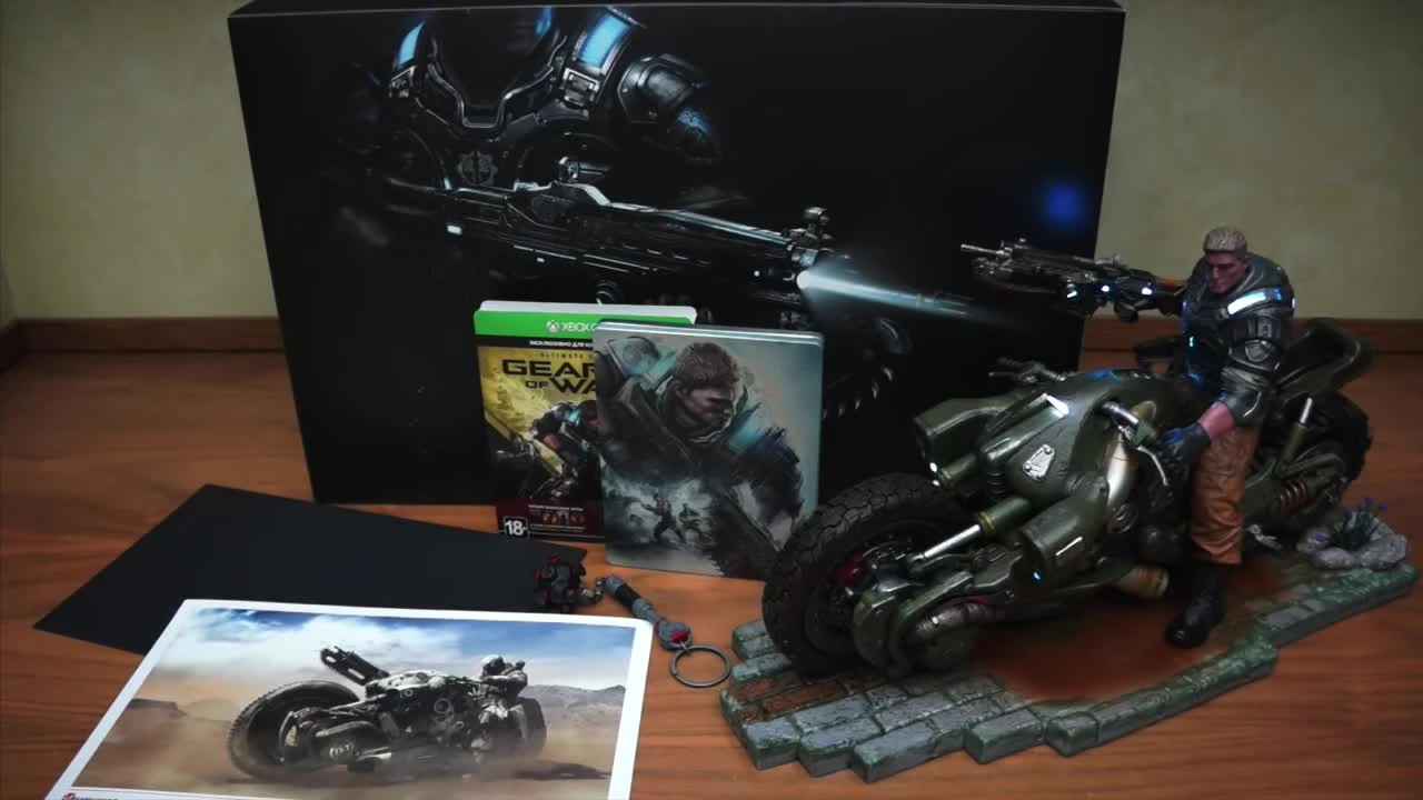 Распаковка коллекционного издания Gears of War 4. Бензопилы, кровь и все, что вы любите