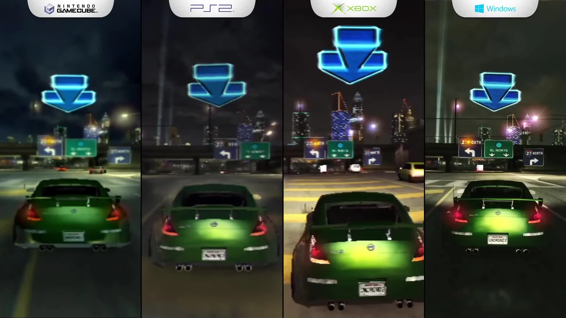 NFS: Underground 2 - Сравнение графики