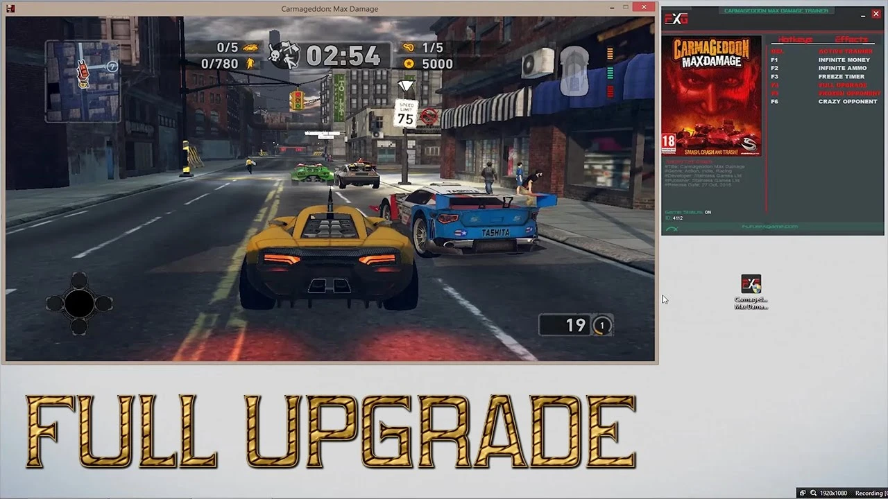 Carmageddon - Max Damage: Трейнер/Trainer (+6) [1.0.0.9853] {FutureX}