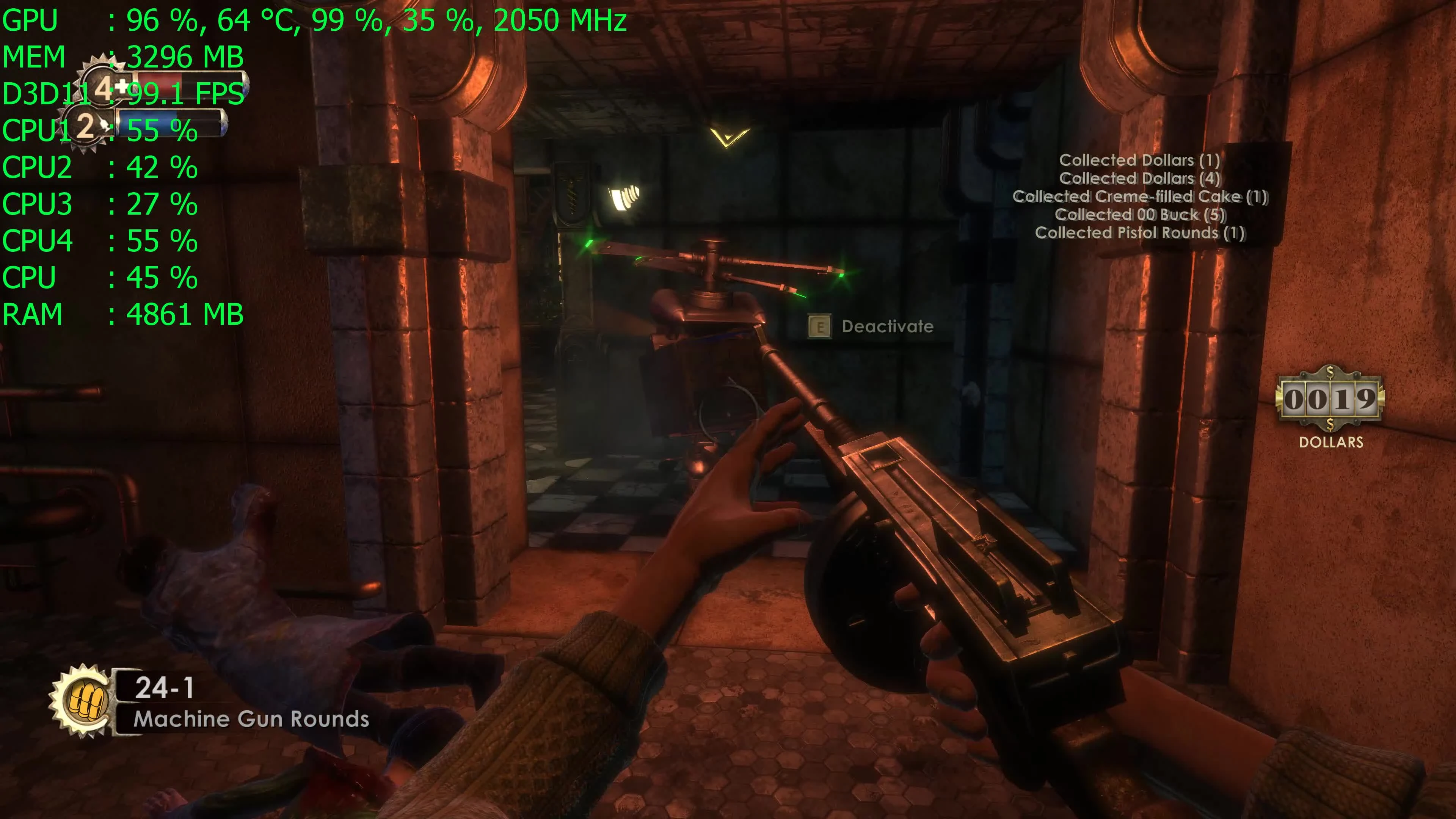 Геймплей BioShock Remastered в 4K Ultra HD на GeForce GTX 1060 6Gb