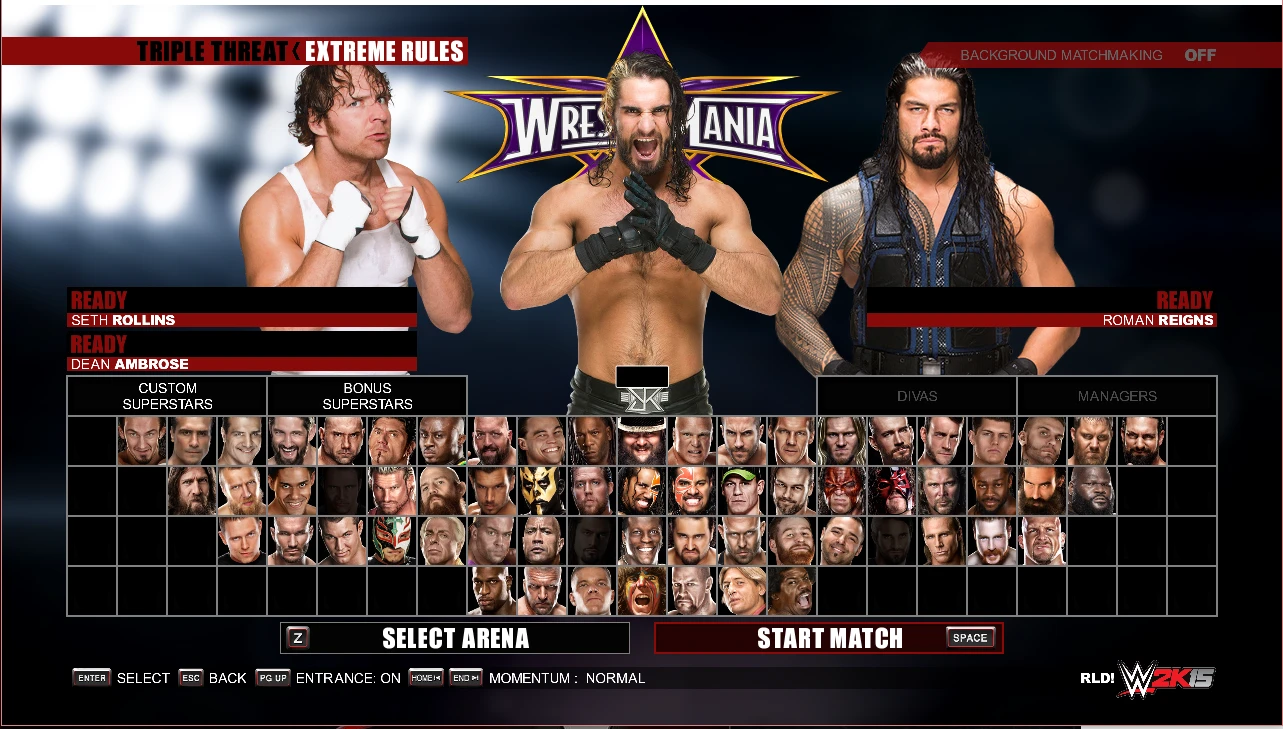 WWE 2K15 "Звуки"