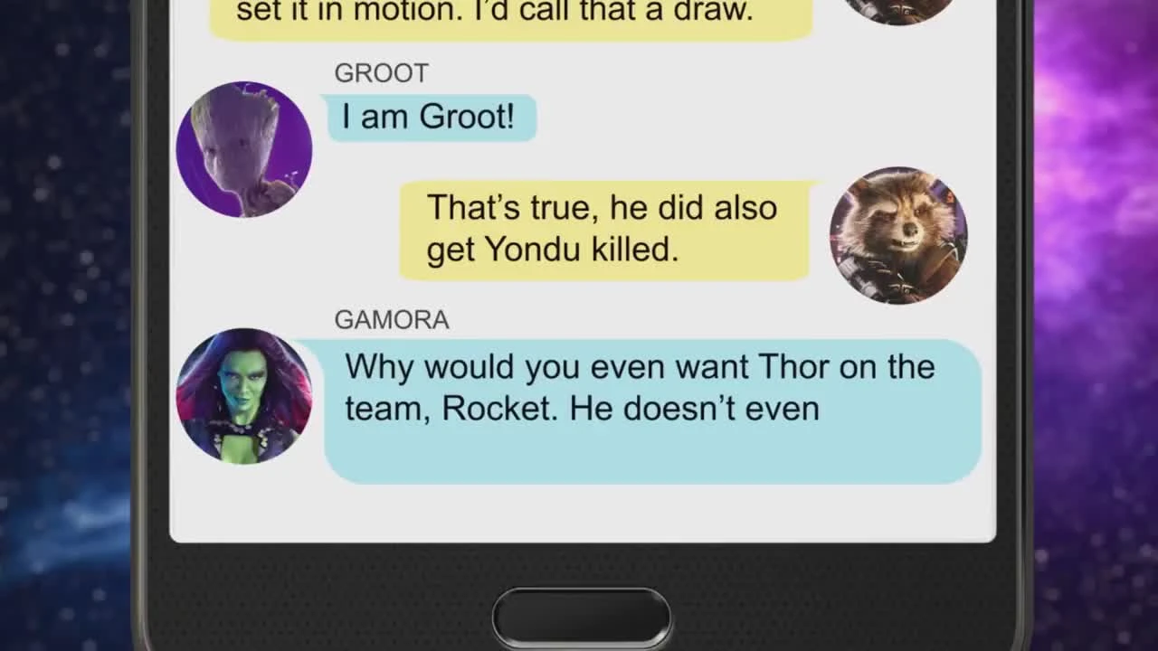 Если бы герои Марвел пользовались СМС