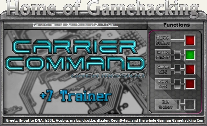 Carrier Command - Gaea Mission: Трейнер/Trainer (+6) [1.6.0011: Updated] {iNvIcTUs oRCuS / HoG}