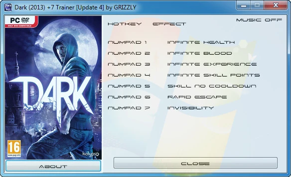 Dark: Трейнер/Trainer + Чит Таблица/Cheat Table (+7) [Update 4] {GRIZZLY / PlayGround.ru}
