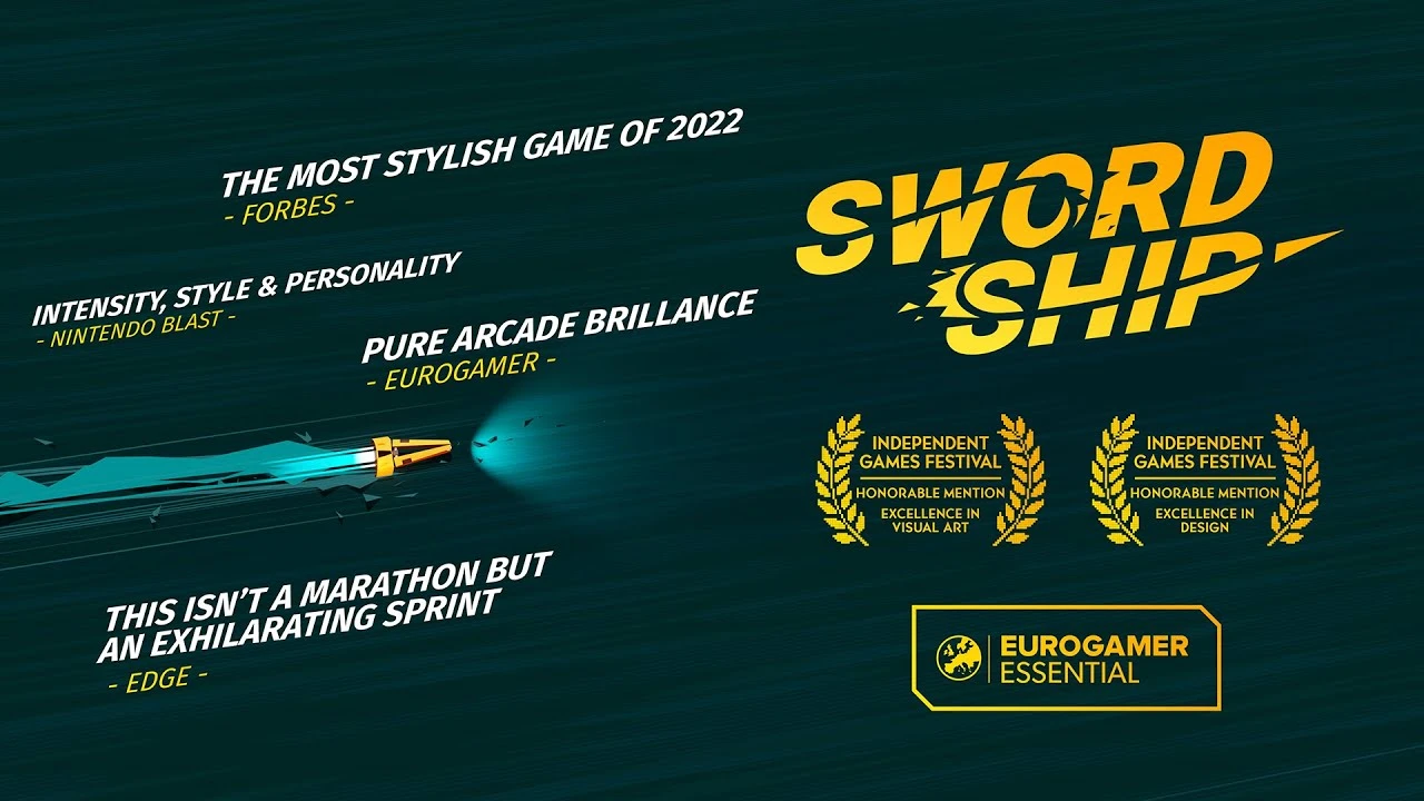 Скоростная аркада Swordship получила новый хвалебный трейлер и крупное обновление