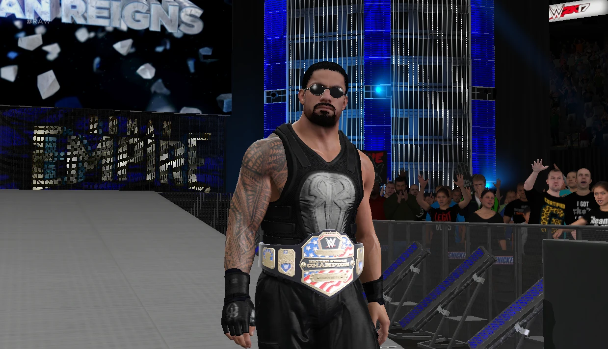 WWE 2K17 "Roman Reigns (Ponytail Beard + Shades) MOD"