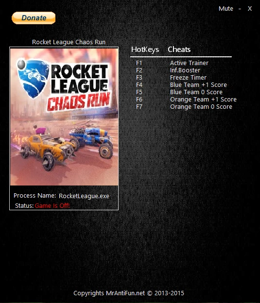 Rocket League: Трейнер/Trainer (+6) [1.0.10897] {MrAntiFun}