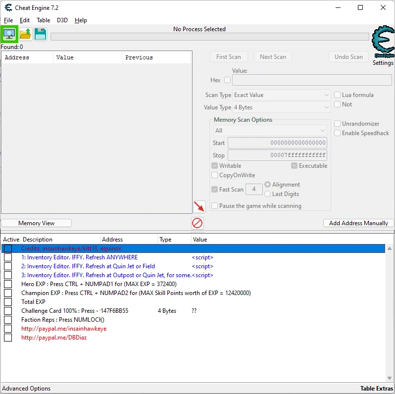 Marvel's Avengers: Таблица для Cheat Engine [19.08.2021] {insainhawkeye/kitt18, equinox}