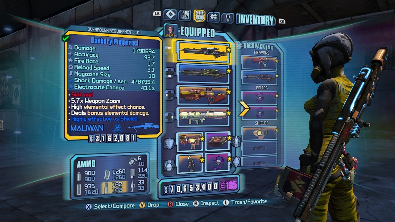 Borderlands 2: Сохранение/SaveGame (Maya 80 lvl, OP10)