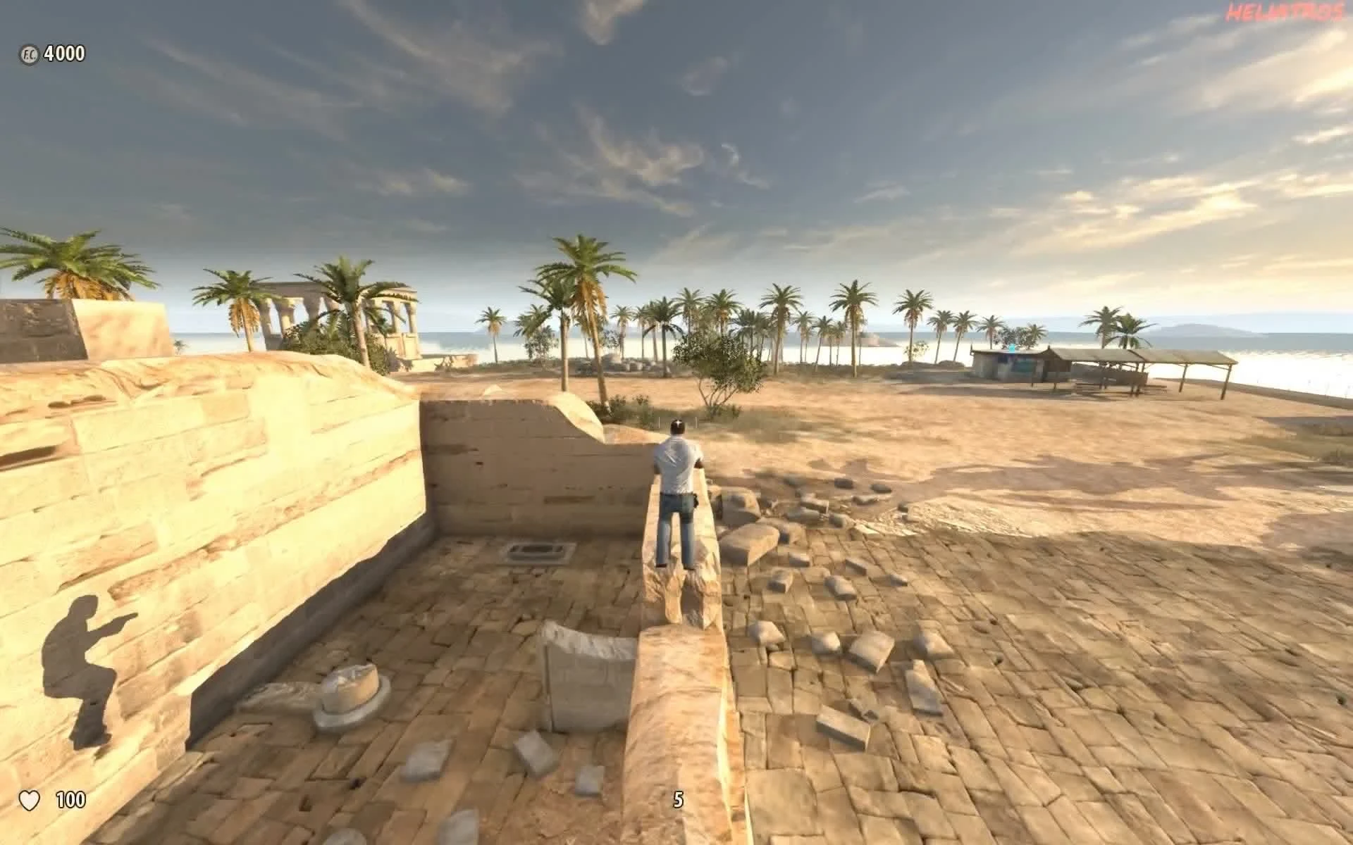 Нахождение всех секретов Serious Sam 3: Жемчужина Нила. Уровень 1 (8 секретов)