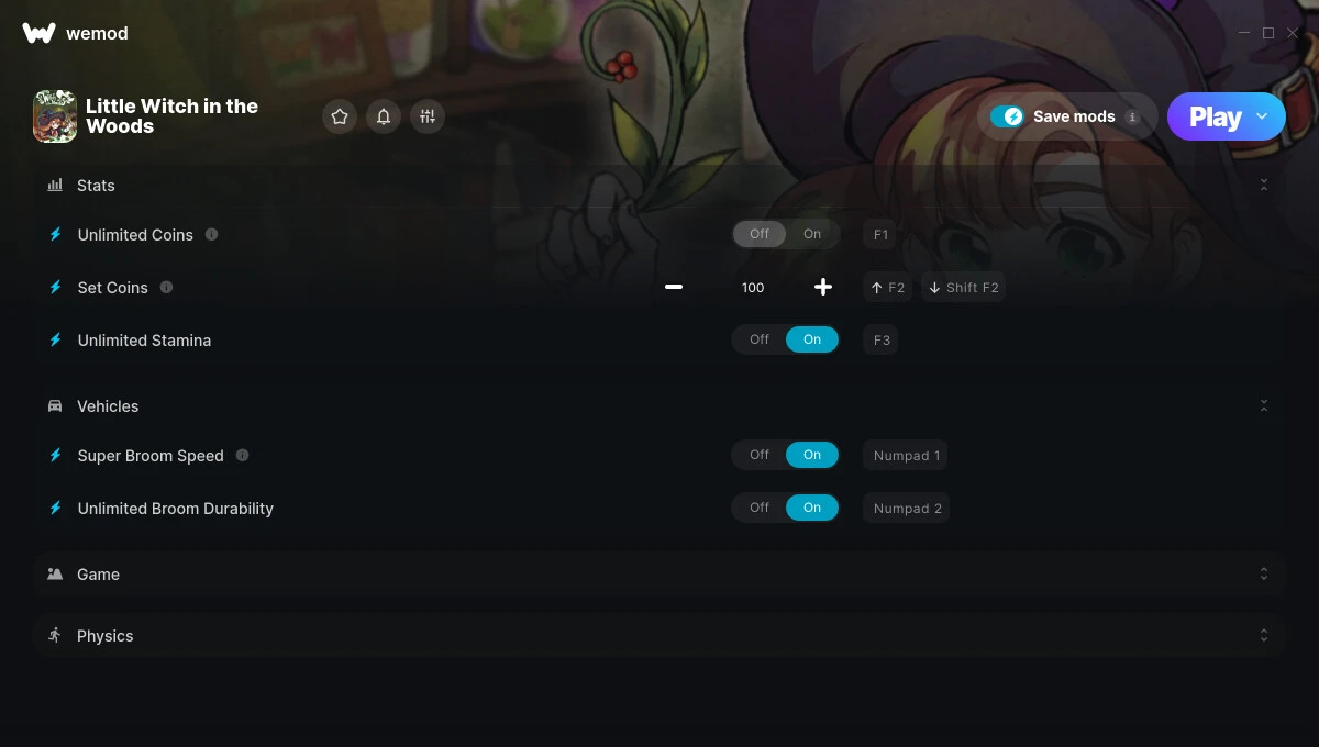 Little Witch in the Woods "Трейнер +16" [UPD: 16.09.2024] {ColonelRVH / WeMod}