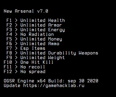 Stalker Новый Арсенал 7 - Bundle: Трейнер/Trainer (+12) {LIRW / GHL} Update