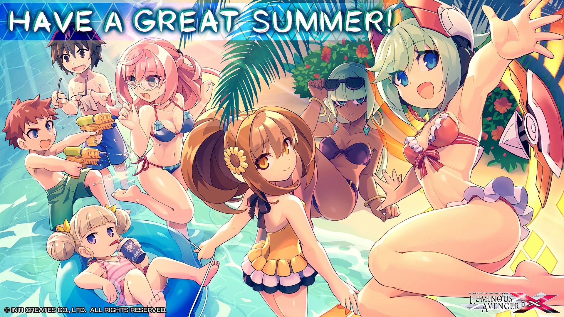 Gunvolt Chronicles: Luminous Avenger iX - новый трейлер и обои двухмерного платформенного экшн'а