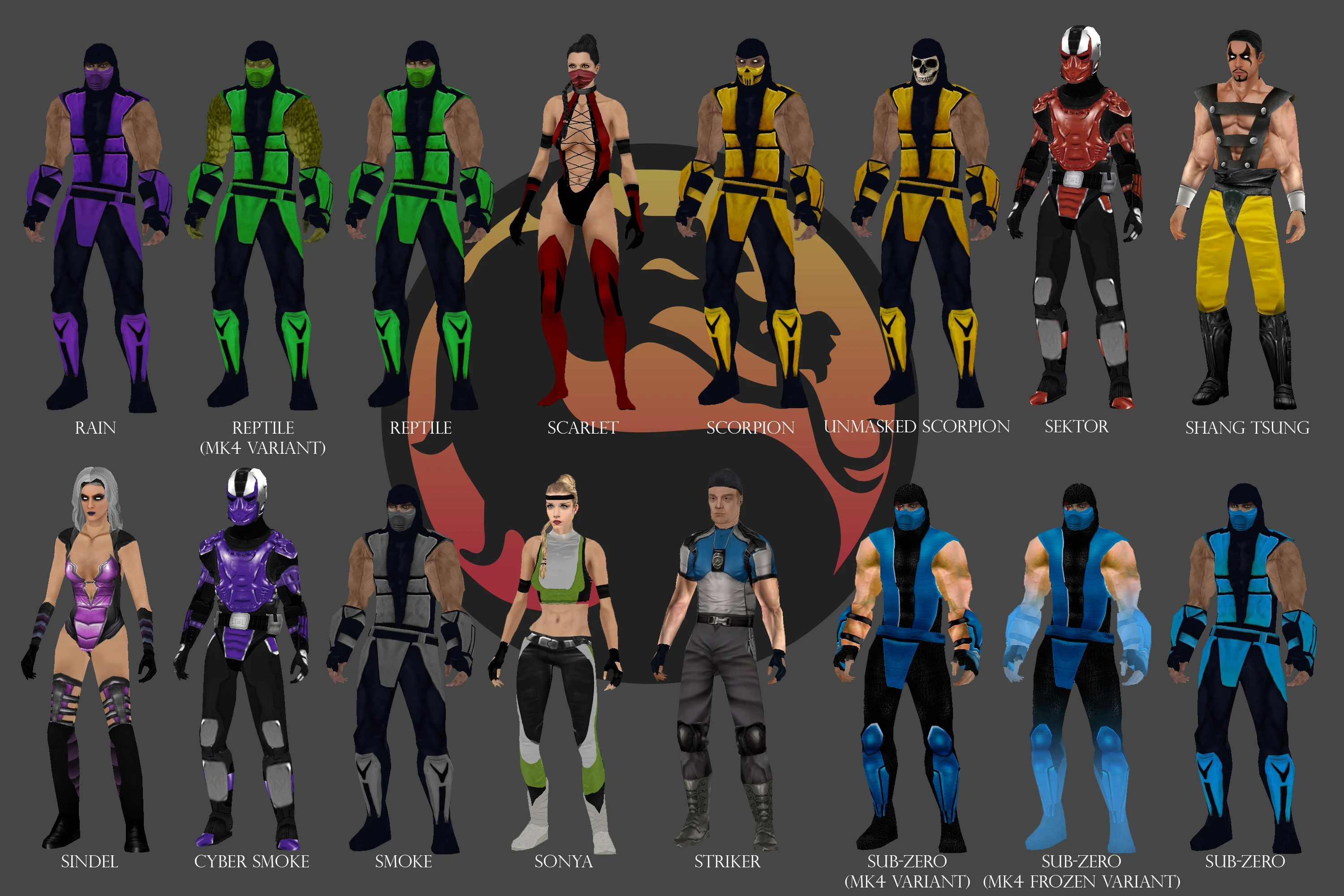 Star Wars: Jedi Knight - Jedi Academy "Mortal Kombat Trilogy Skin Pack"