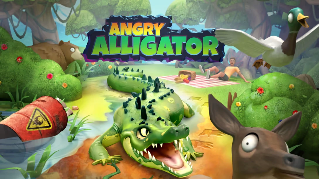 Видео игрового процесса Switch-версии симулятора Angry Alligator