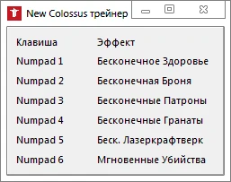 Wolfenstein II: The New Colossus: Трейнер/Trainer (+6) [1.0 Update 10] {-Al-ex-}
