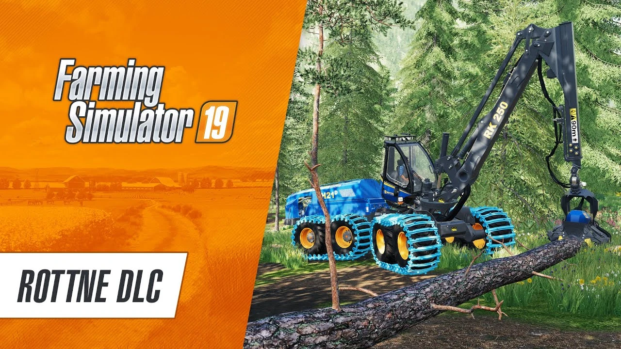 Farming Simulator 19 получил дополнение "Rottne" с мощными машинами для лесозаготовки