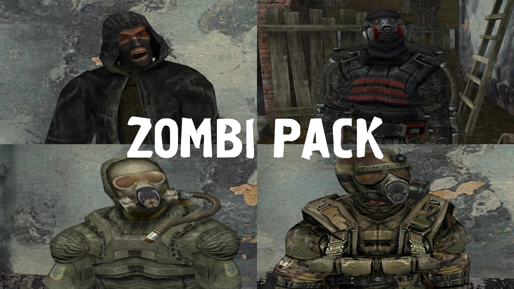 S.T.A.L.K.E.R.: Shadow of Chernobyl "Пак моделей зомбированных сталкеров"