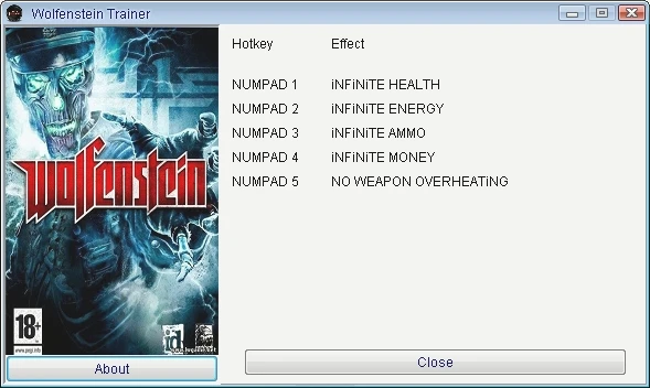 Wolfenstein: Трейнер/Trainer (+5) [1.2] {GRIZZLY/PlayGround.ru}