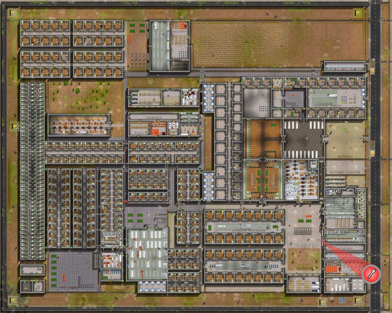 Prison Architect: Сохранение/SaveGame (Обычная и идеальная Тюрьма) [1.0.3/3b] Тюрьма "Epsilon"