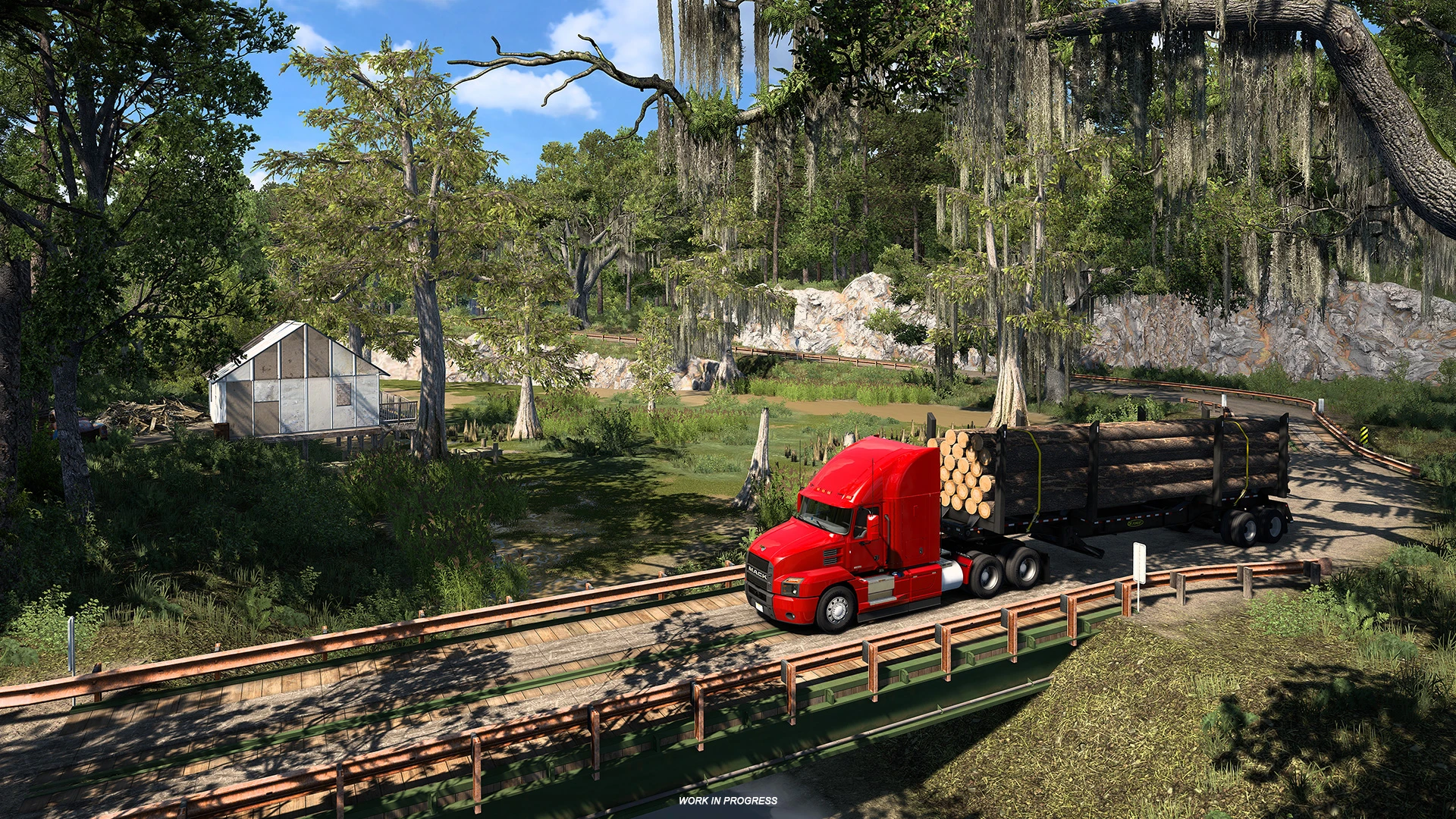 Разработчики SCS Software показали кастомные склады из будущего DLC Луизиана для American Truck Simulator