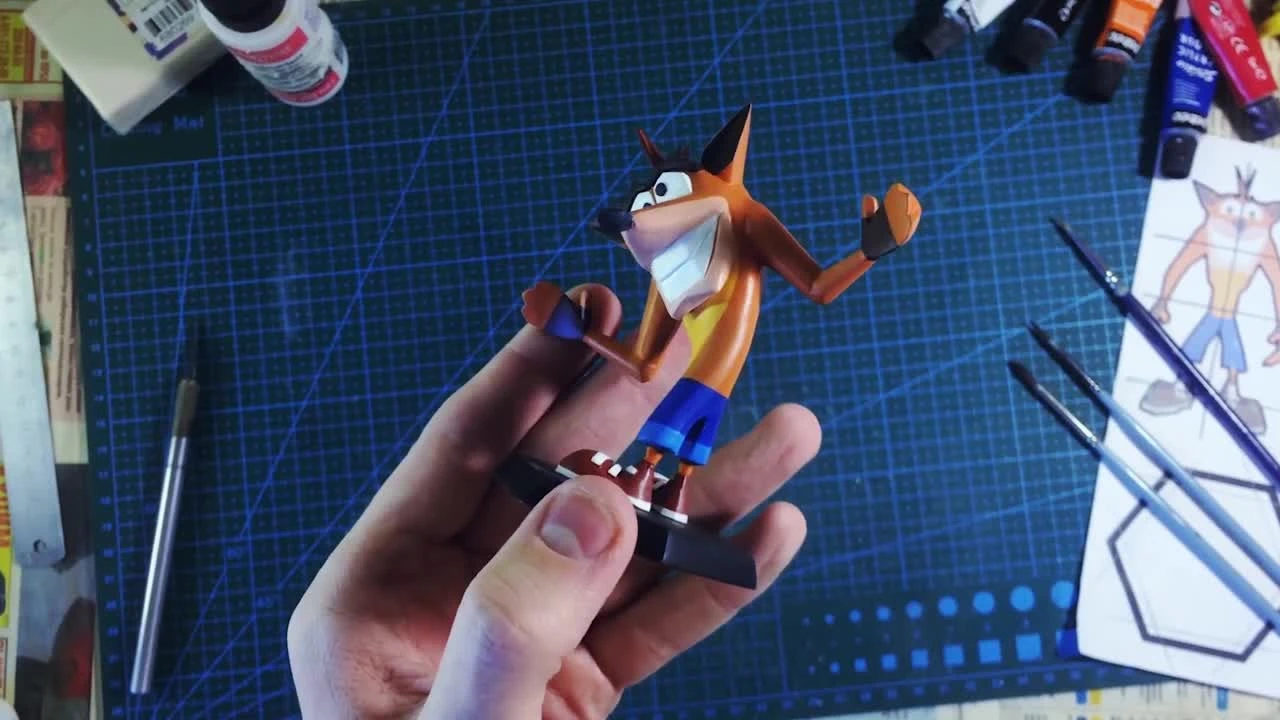 Crash Bandicoot N. Sane Trilogy - Крэш Бандикут из полимерной глины DIY