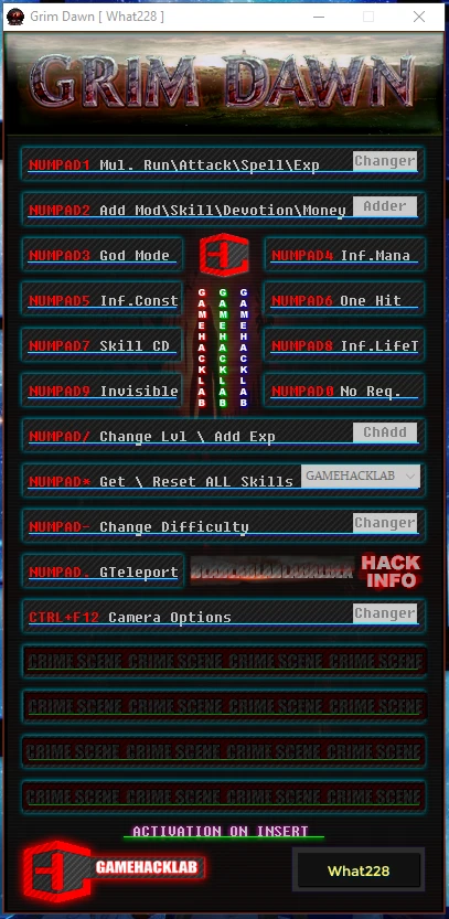 Grim Dawn: Трейнер/Trainer (+21) [1.0.0.9] {What228}