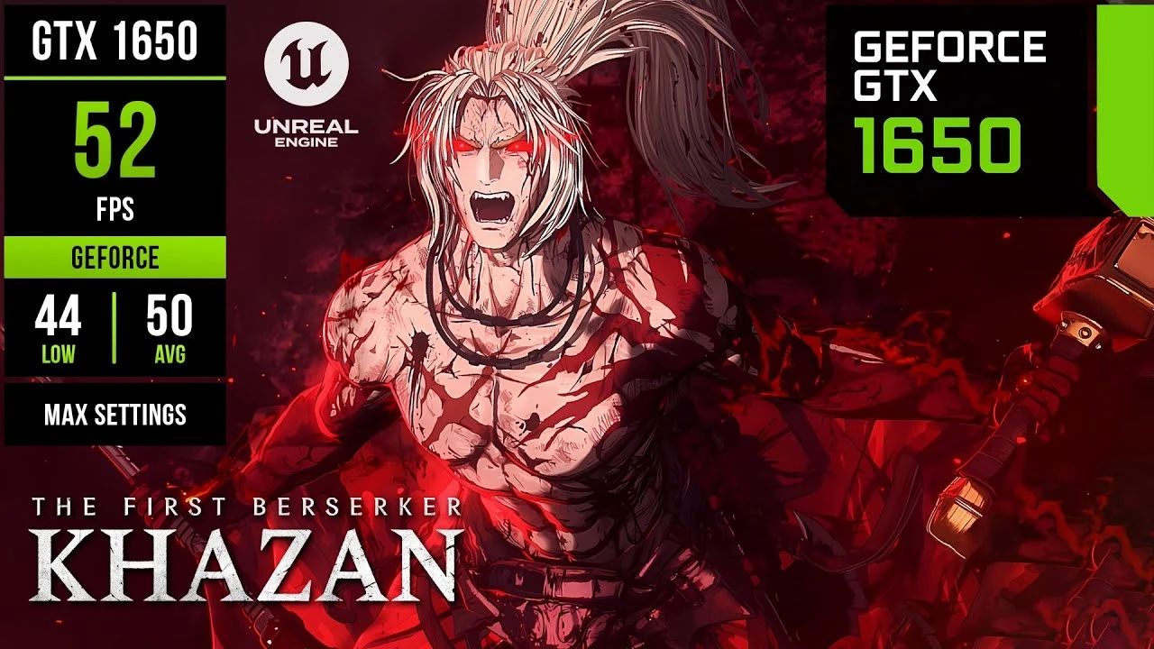 Тест разных настроек The First Berserker: Khazan на GTX 1650
