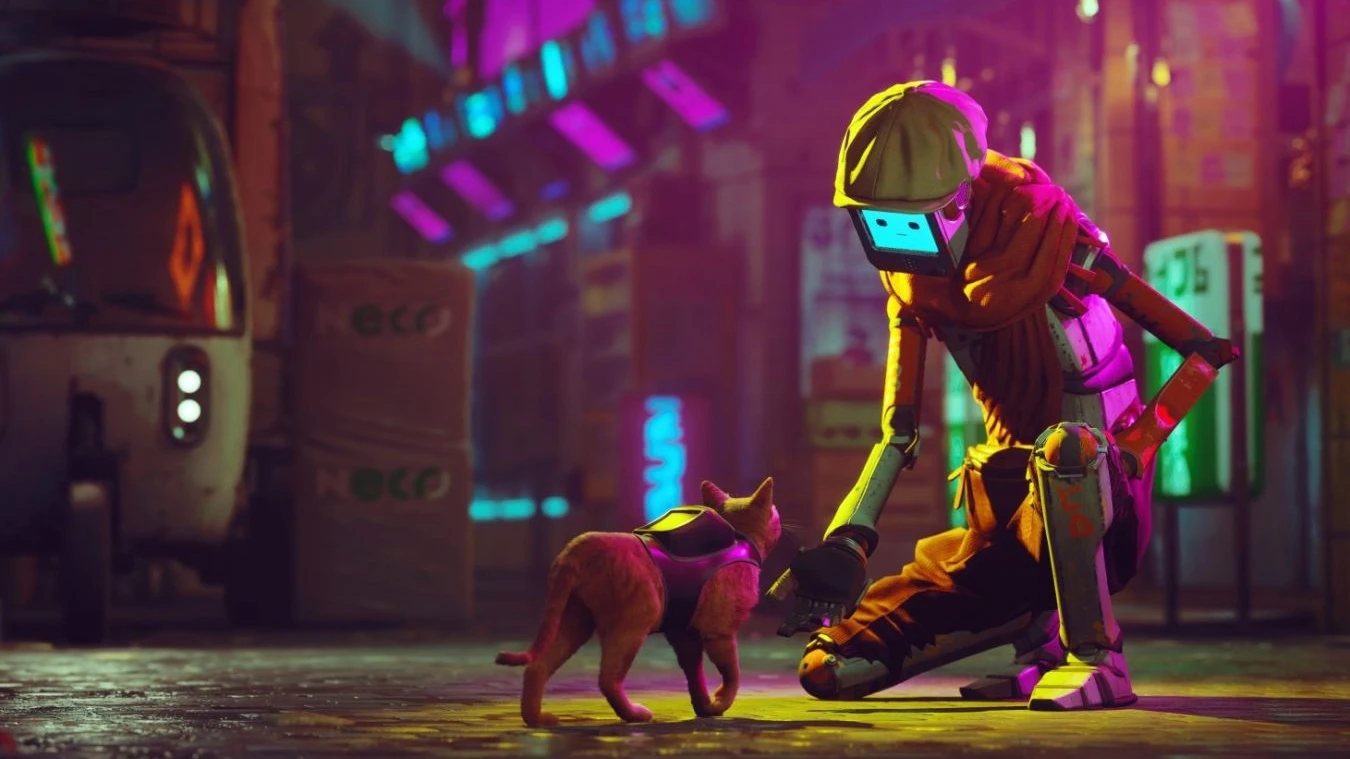 Киберпанк-приключение кота Stray стала самой желаемой игрой в Steam