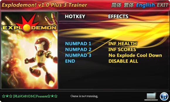 Explodemon!: Трейнер (+3) [1.0] {FLiNG}