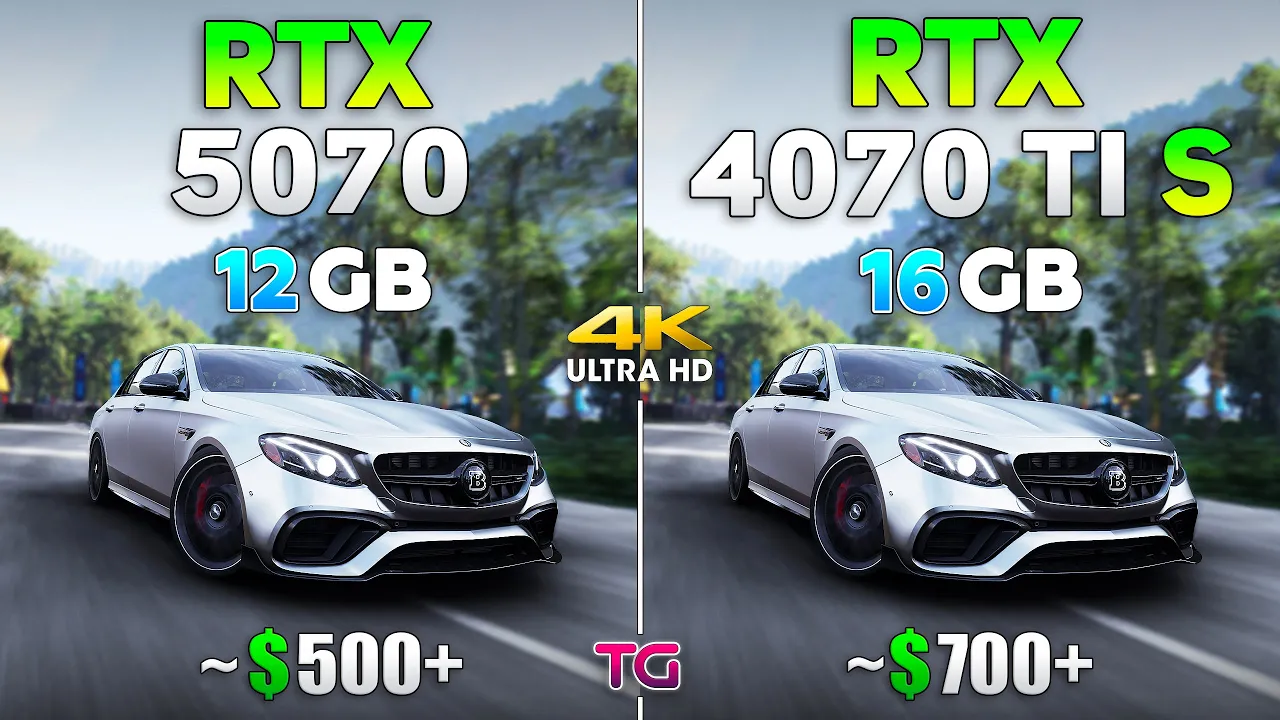 Какая видеокарта лучше для 4K? GeForce RTX 5070 против GeForce RTX 4070 Ti SUPER