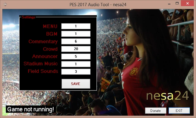 PES 2017 "Audio Tool v1 By nesa24"