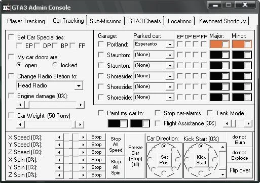 Grand Theft Auto (GTA )3: Отличный трейнер (Admin Console)