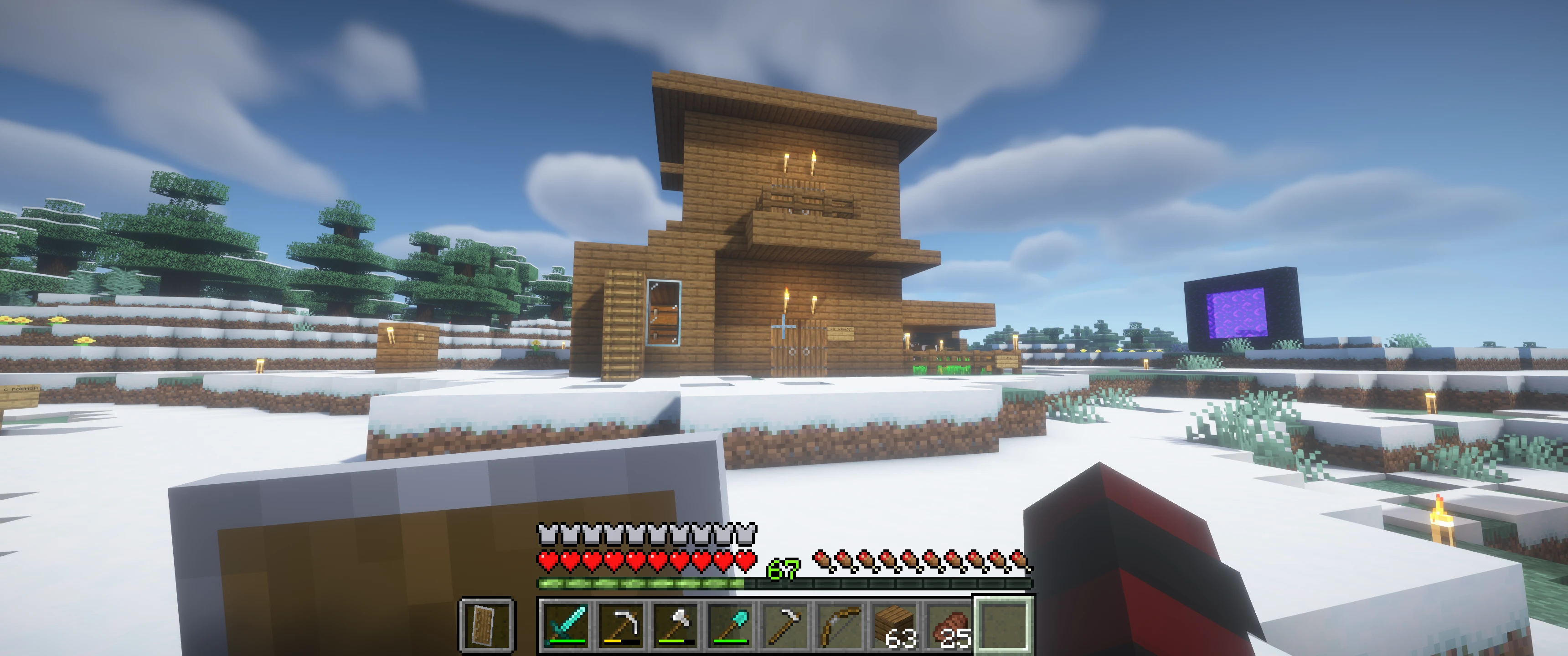 Minecraft "Сохранение - Зимнее Выживание" [1.21.4]