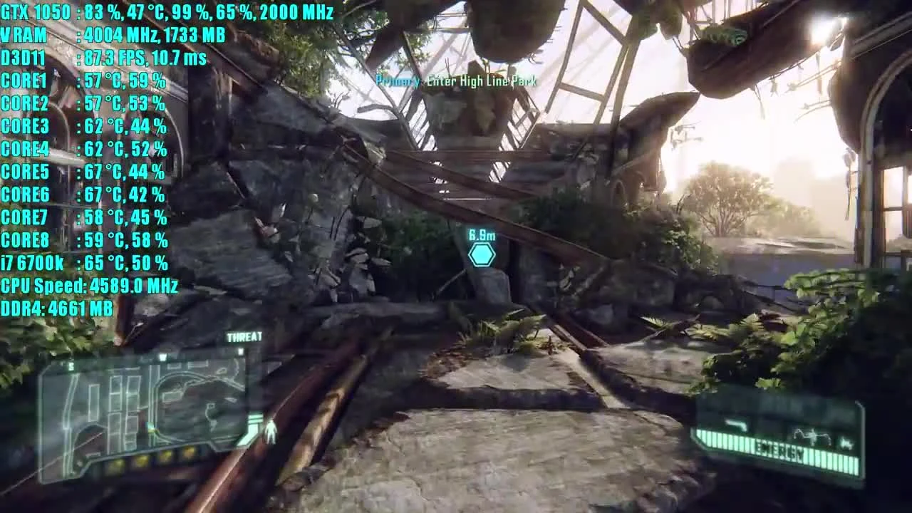 Crysis 3 GTX 1050 OC | 1080p - 900p и 720p Очень высокий - высокий и средний | Фреймрейт ТЕСТ