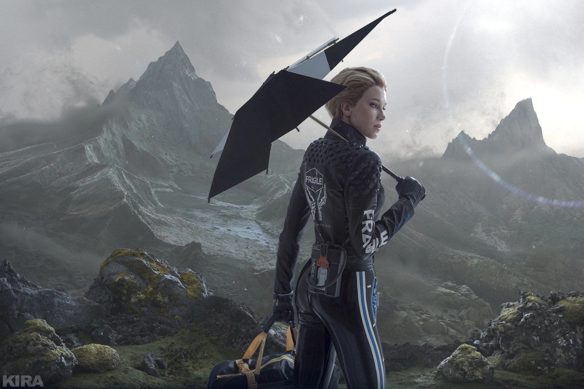 Модель показала крутой косплей Фрэджайл из Death Stranding