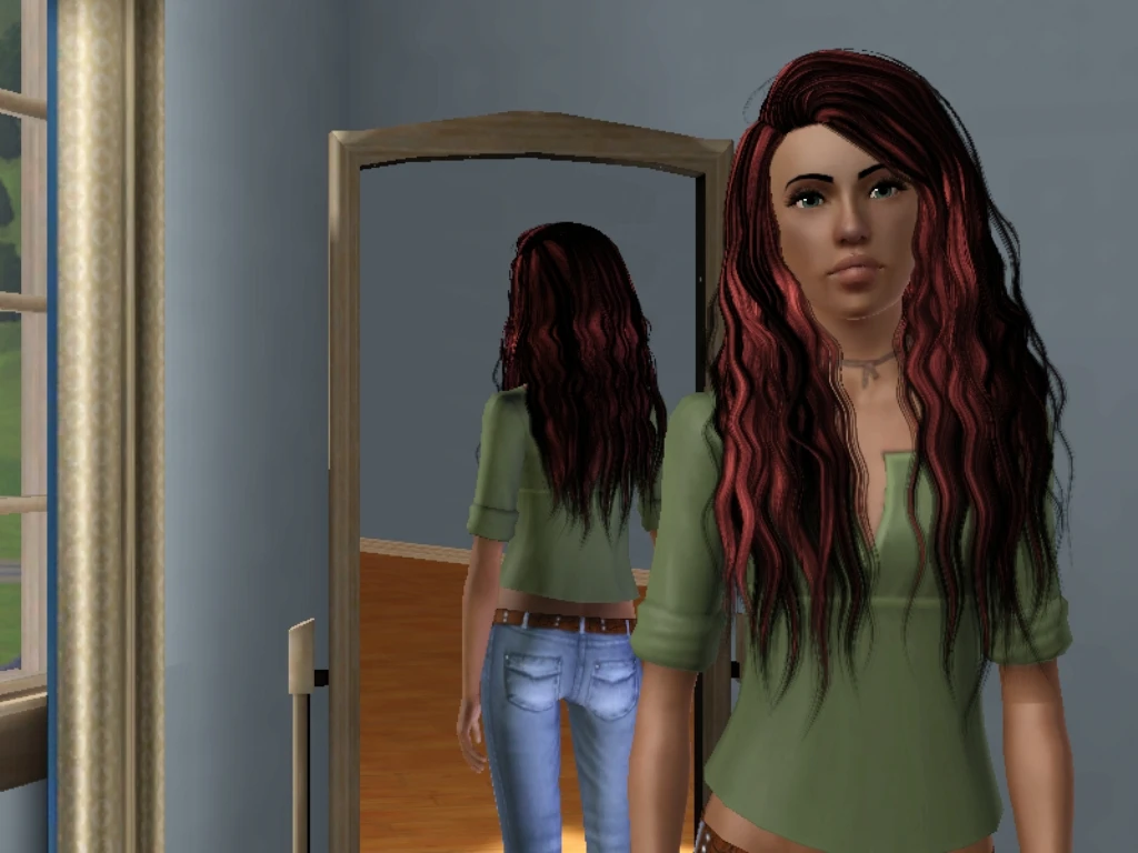 The Sims 3 "Женские прически на длинные волосы"