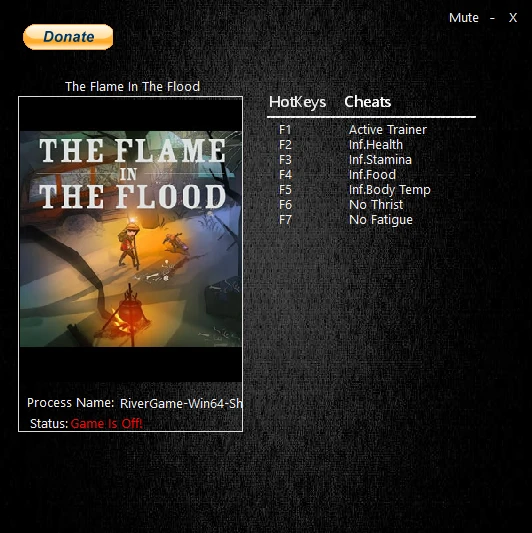 The Flame in the Flood: Трейнер/Trainer (+6) [0.4.002] {MrAntiFun}